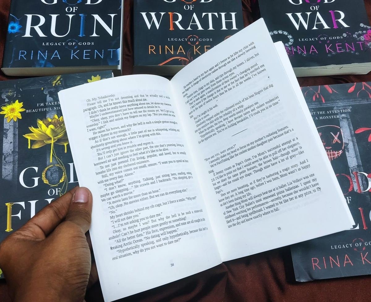 Open paperback showing clean, sharp print on cream offset paper